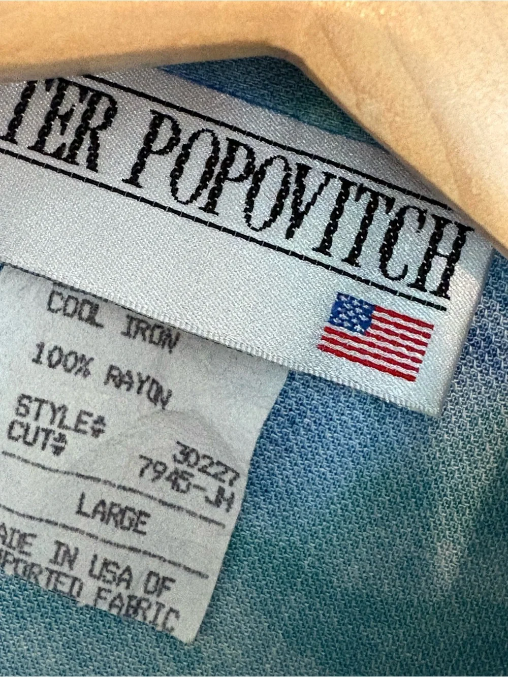 Vintage Peter Popovich Short Sleeve Button Up Shirt